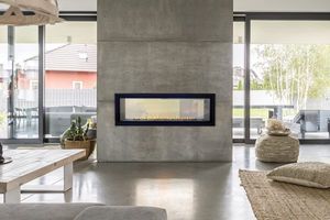 White Mountain Hearth: Boulevard Vent-Free See-Through Linear Fireplace 48
