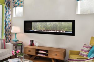 White Mountain Hearth: Boulevard Vent-Free See-Through Linear Fireplace 60