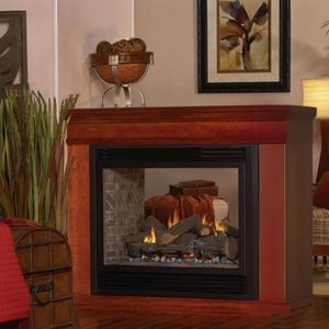 White Mountain Hearth: Tahoe Premium See-Through Fireplace