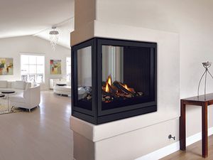 White Mountain Hearth: Tahoe Clean-Face Peninsula Fireplace (Millivolt)
