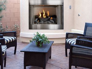 White Mountain Hearth: Carol Rose Coastal Outdoor Premium 36" Firebox