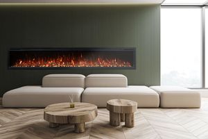 Modern Flames: Spectrum Slimline 100" Wall Mount/Recessed Fireplace