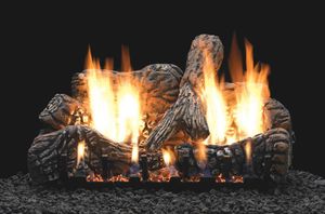White Mountain Hearth: Charred Oak Ceramic Fiber Log Set - 16"