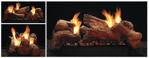 White Mountain Hearth: Stone River Multi-Sided 18" Ceramic Fiber Log Set